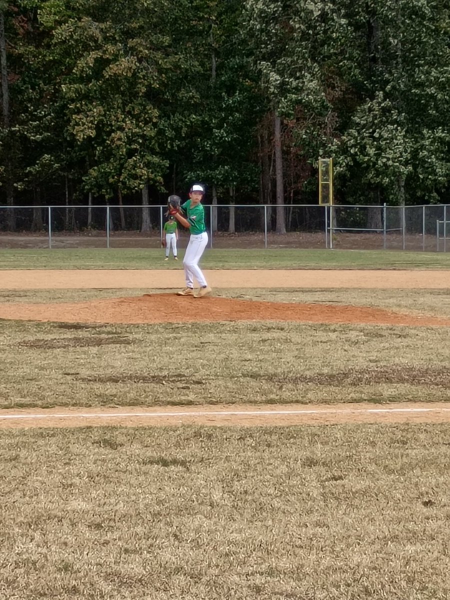 Austin_Coe_11's tweet photo. Fun day of baseball.  Came in relief and got the win on the mound.  2 and 1/3 innings pitched 0 runs and 3ks.  At the plate 2 for 2 with a double and 3 RBIs. https://t.co/f2sm4VB9FB