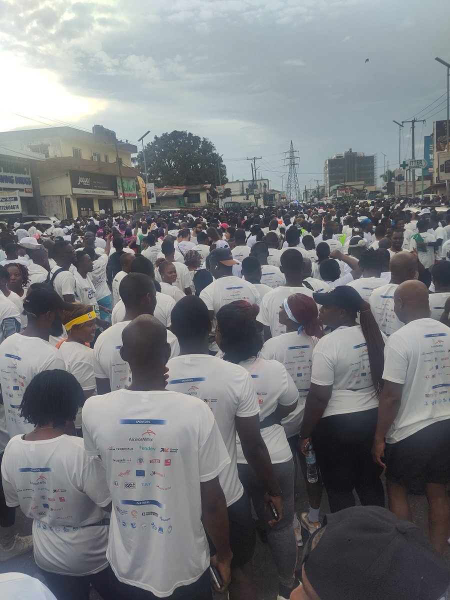 Liberia <a href="/Concern/">Concern Worldwide</a> team delighted to participate in the Liberia Marathon this morning. A wonderful lively event where the city comes to life with chanting and encouragement and the ever present Liberian humour. I ❤️LIB 🇱🇷 @liberiamara