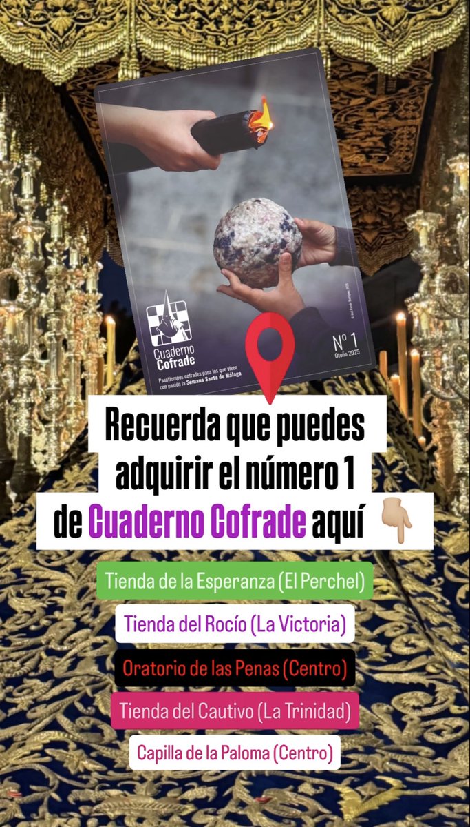 jramon's tweet photo. Por si te apetece hacerte con el primer número de Cuaderno Cofrade, la revista de juegos y pasatiempos sobre la Semana Santa de Málaga. Apta para todos los públicos. https://t.co/5mbentHN13