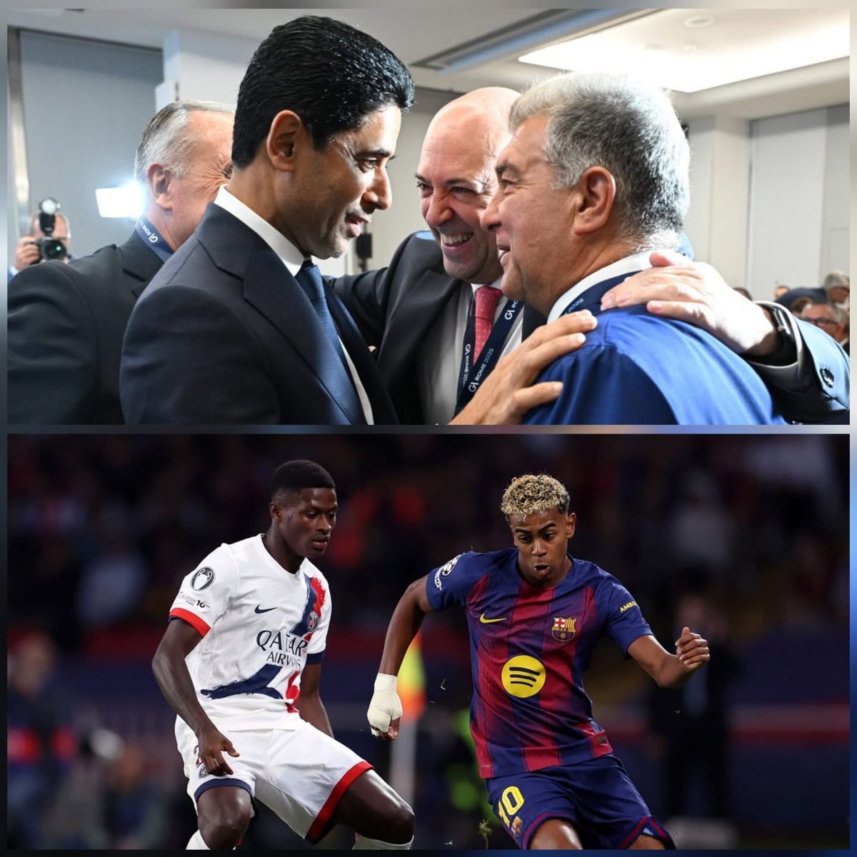 FRBarca_'s tweet image. 🚨Romain Molina:

« Il y a Manchester City, mais surtout le PSG, car à Doha, ils ont dit : “On veut Lamine Yamal.” Ils ont décidé : “On le veut, quoi qu'il arrive, il faudra bien un jour l'avoir.”