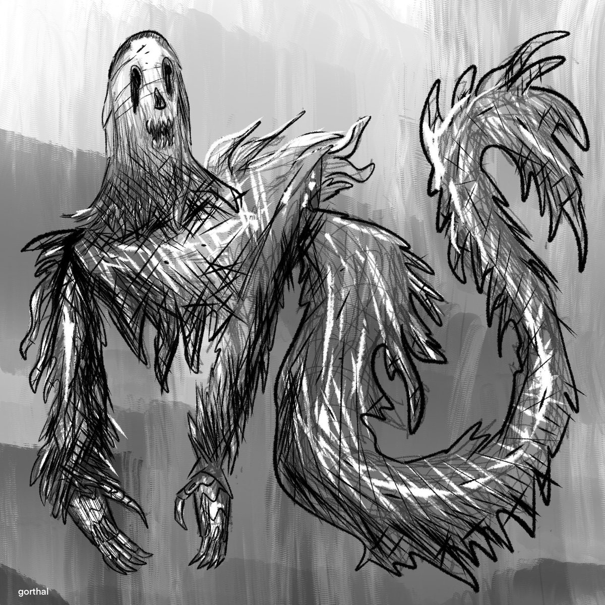 Day 12 prompt for #Inktober - Shredded 

Just a quick fun one for today 👻 

#inktober2025 #inktober2025day12
