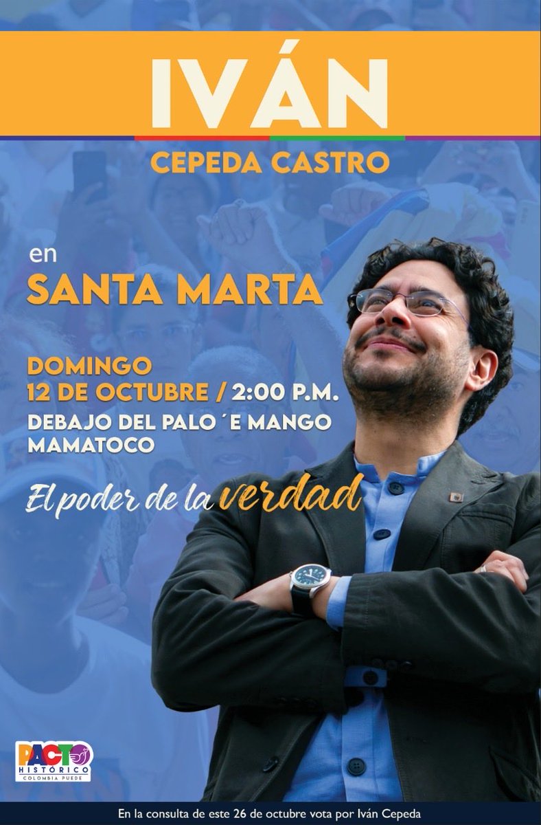 HOY ESTOY EN SANTA MARTA CON ORGANIZACIONES SOCIALES, PRECANDIDATURAS DEL PACTO HISTÓRICO Y AUTORIDADES INDÍGENAS DE LA SIERRA