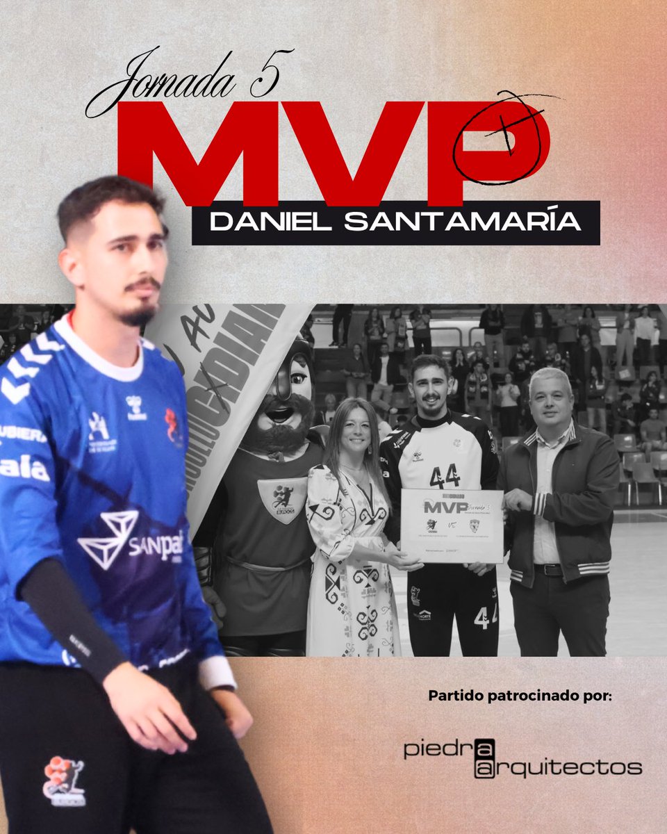 ➡️MVP del partido contra <a href="/bmalcobendas/">Balonmano Alcobendas</a>

🤾Daniel Santamaría

🎁Patrocinado por Piedra Arquitectos