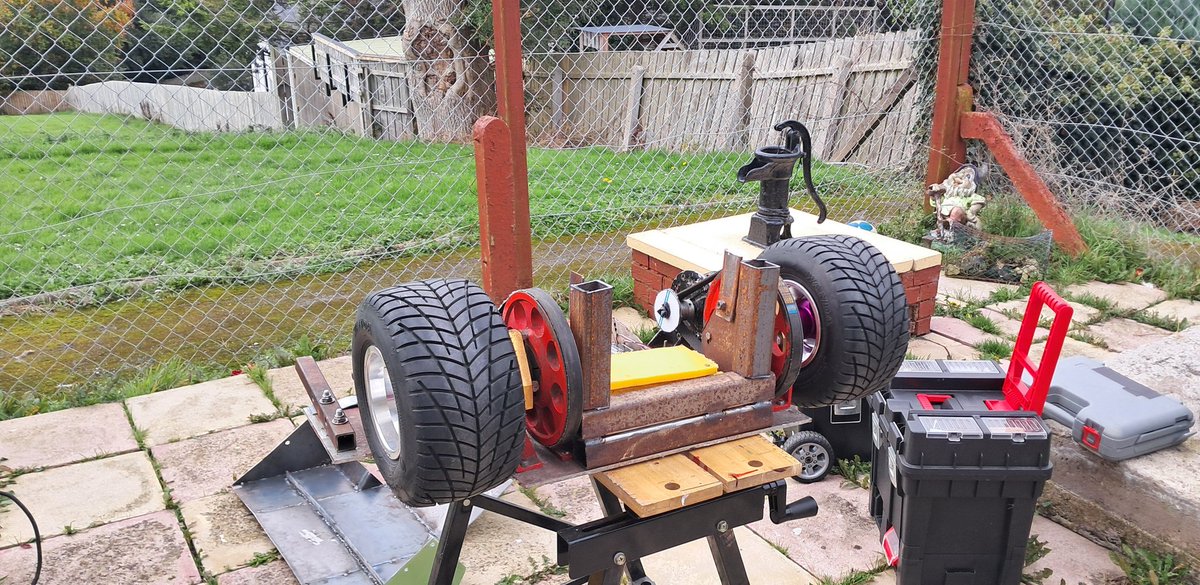 Nice bit of work done today with help from <a href="/HackrBattleBots/">Hacker BattleBots</a>  the final bit that needed welded on wedgie is now done Needed bits added to the back so we can now bloted the shell to the base panel huge thanks to grant for showing me how to welded means alot thats us ready for 2026