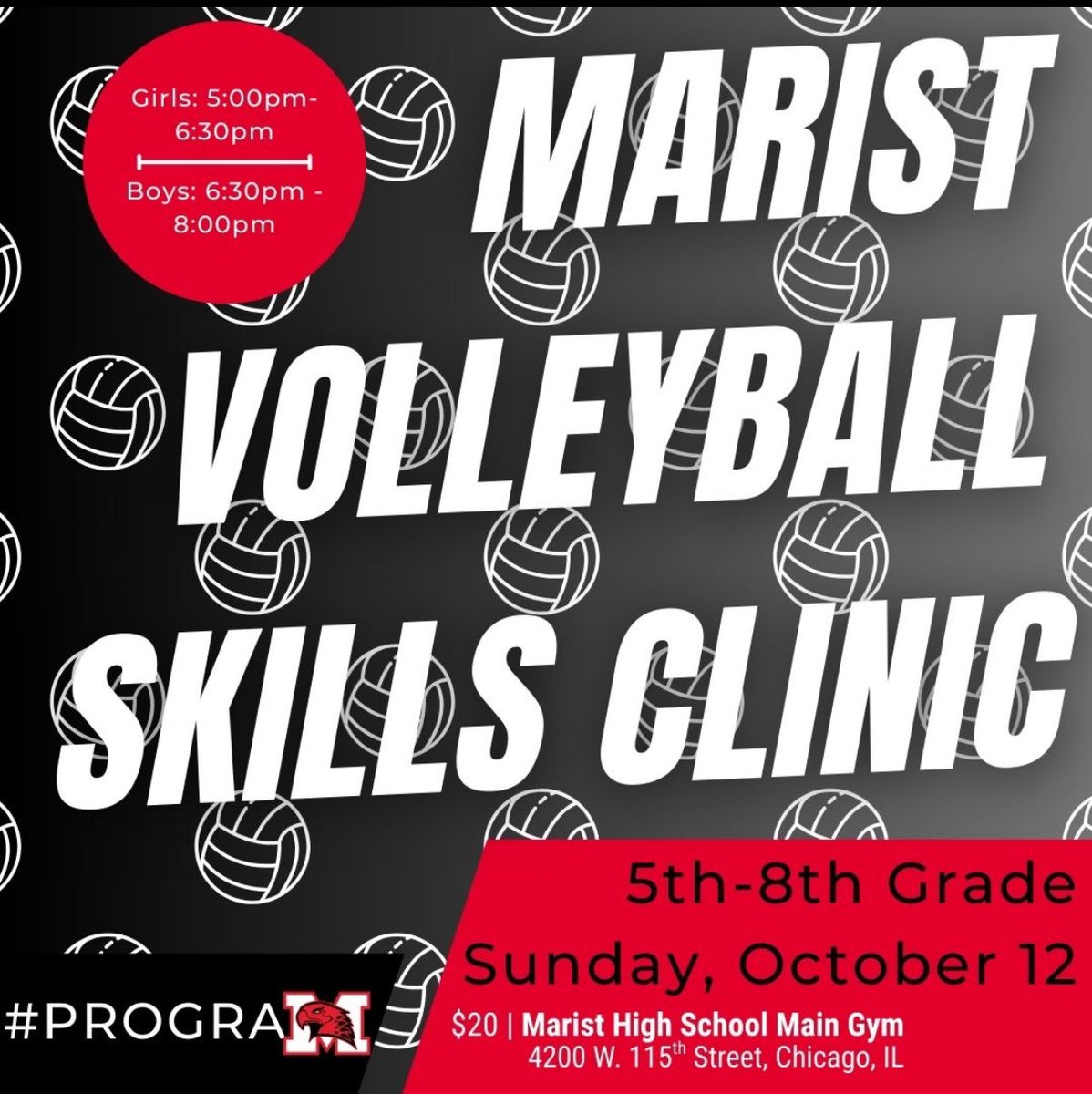 RedHawkVB's tweet image. Learn from the Champs at tonights Fall Elite Skills Clinic. Boys session 6:30-8, walk up registration available #ProgramLab marist.net/click-here-to-…