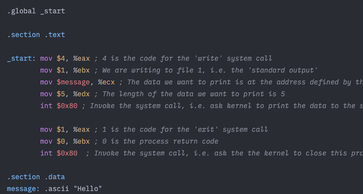 popovicu94's tweet image. Among other things, the #Linux kernel is like a backend for your application. It serves the requests you send to it. Below is how you send a request to print something 👇 No C, no Python, no libraries. Check out the full text on these abstractions here: popovicu.com/posts/risc-v-s…