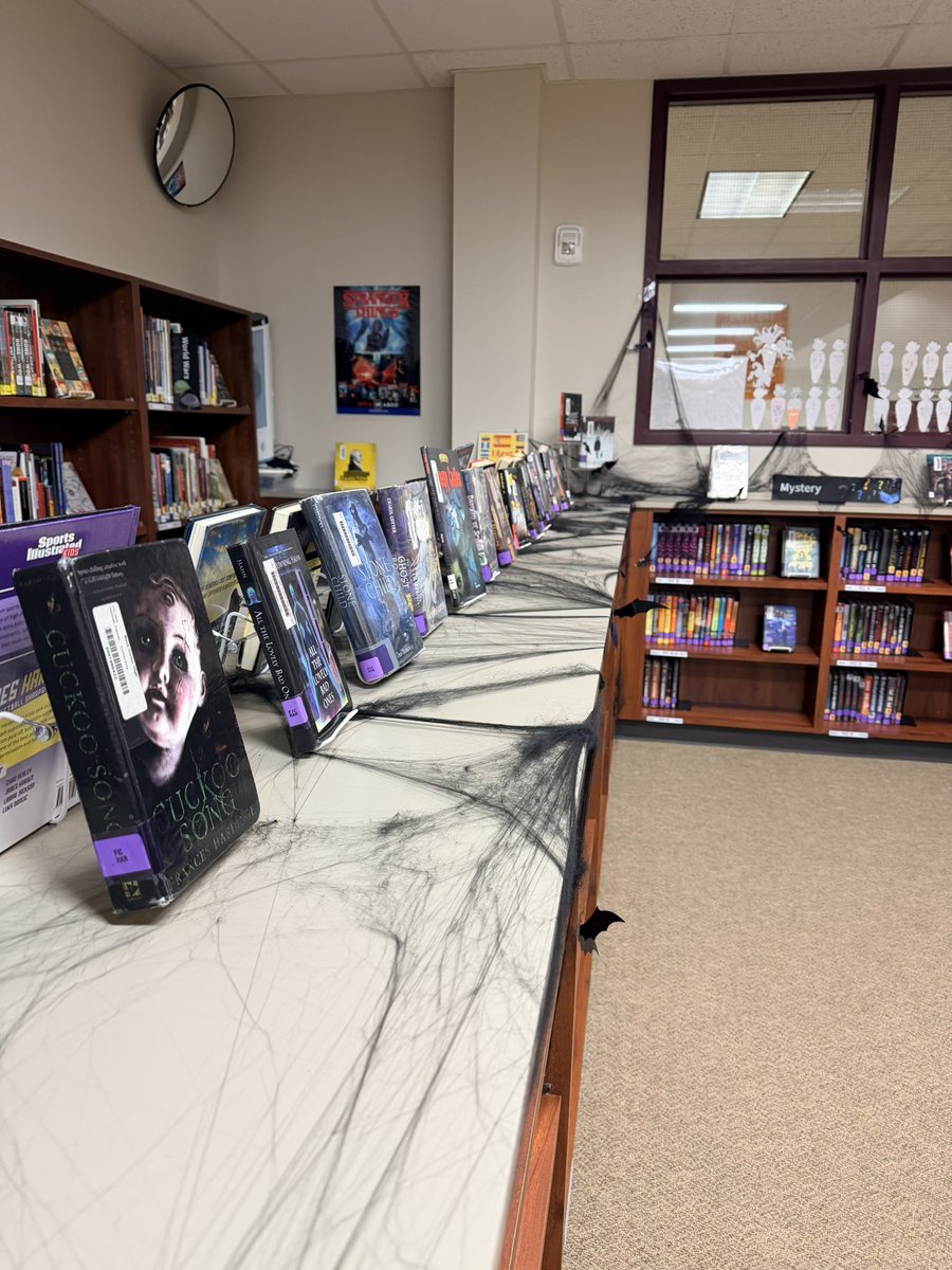 Things are getting spookier at the library! Check out our mystery, paranormal and thriller books for some spine tingling reads! <a href="/BeckJuniorHigh/">Beck Junior High</a> <a href="/katy_libraries/">Katy ISD Libraries</a> #katylibraries
