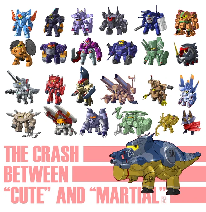 #なぜロボットの絵ばかり描くのですか 特にアニメでは機械でありながら登場人物の一種として描写される点が面白いから この特性によって、(キャラクターデザインがアニメーターさんの花道であるように)メカデザイナにとってロボのデザインは最もアピールできる仕事の一つです