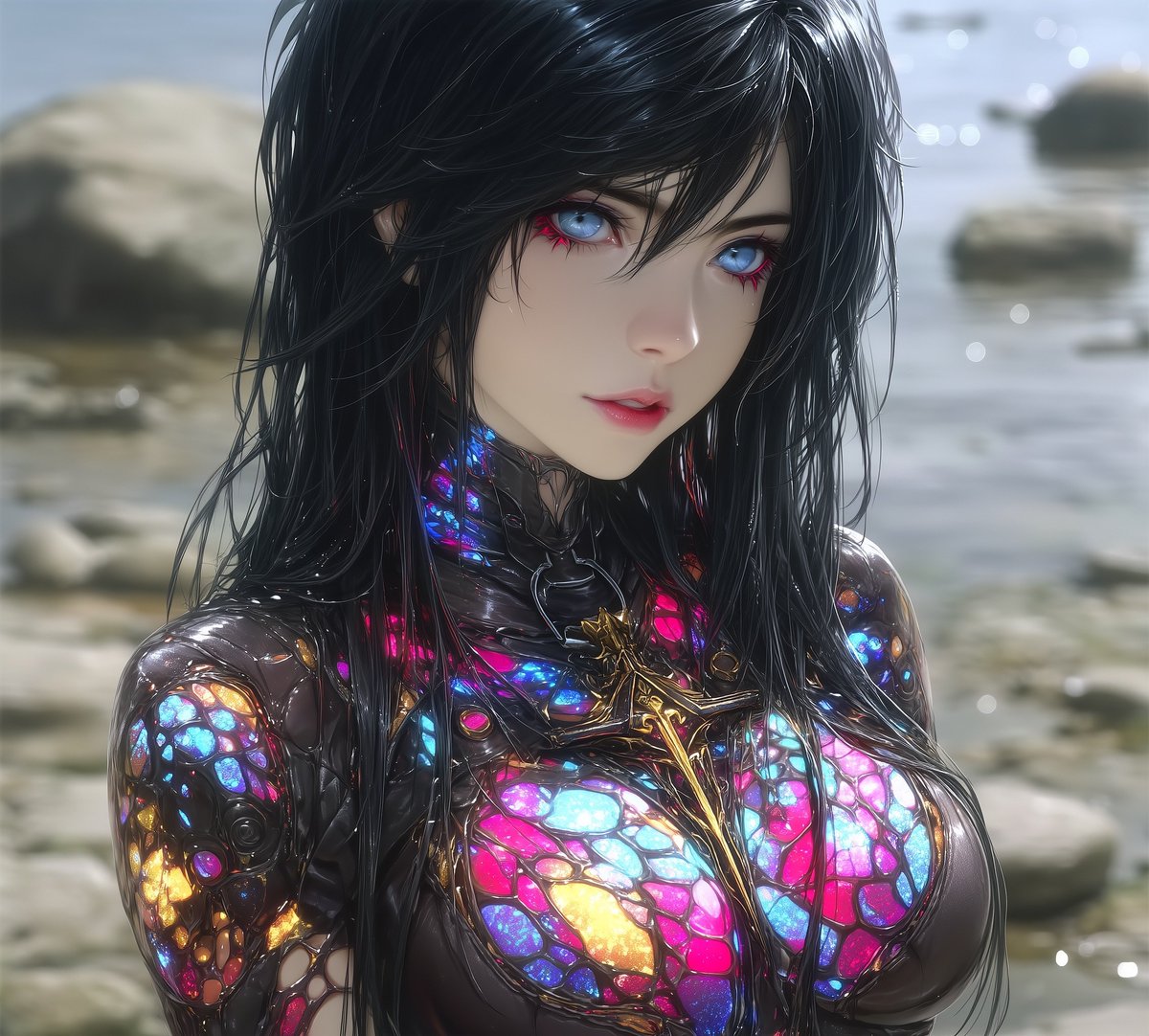 KingyFish's tweet image. Known only as the The Seductress she is ironically deoyed by the the church to deal with sinners 

#AIart #Aiartwork #Midjourney #digitalart