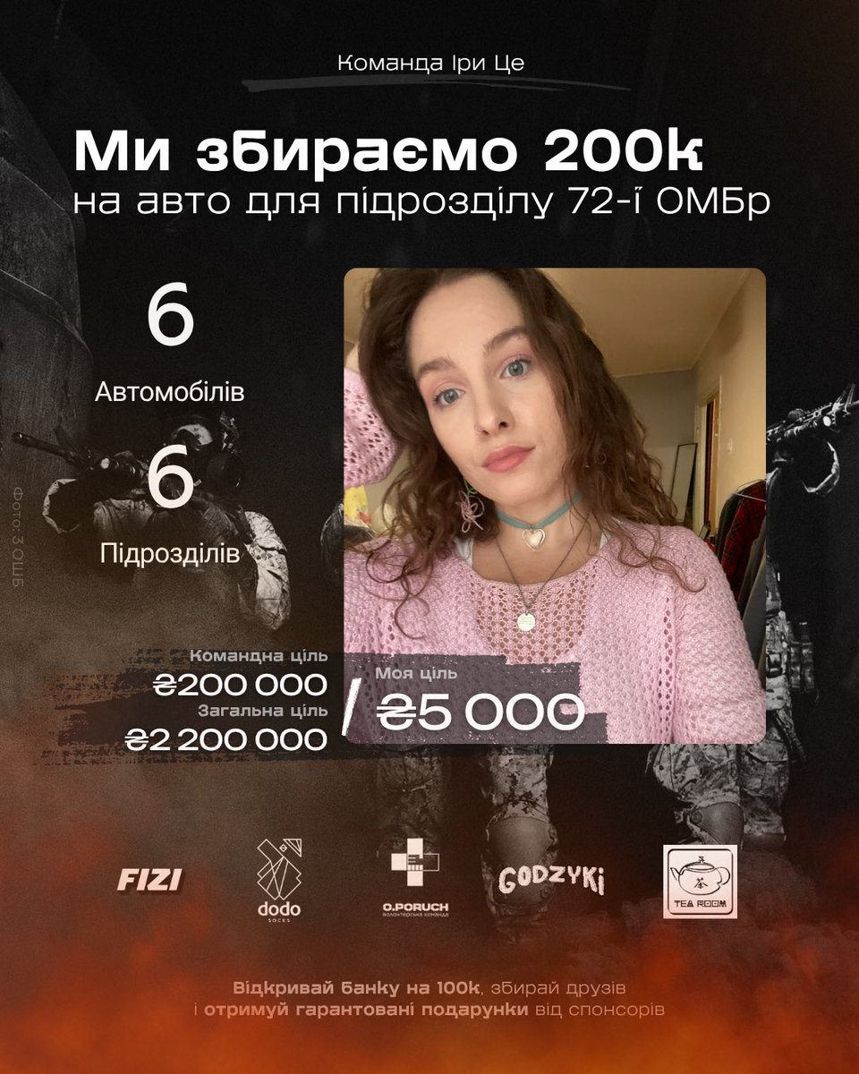 nenastichka's tweet photo. Ку🧡 я до вас з новим збором)

Збираємо фінальну частину збору — 6 авто для 6 підрозділів.

🎯Ціль: 5 000.00 ₴

🔗Посилання на баночку
https://t.co/Fvw1Ad2pAl

буду вдячна за донат і репост🫶🏻🫂 https://t.co/N1yOI3bcnr
