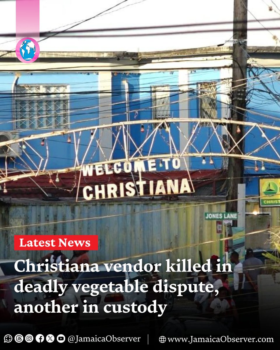 JamaicaObserver's tweet image. A dispute reportedly over the non-payment of money for vegetables between vendors in Christiana turned deadly on Saturday, with two vendors being stabbed, one fatally, and another in police custody with a head injury.

Police named the deceased vendor as Wrayon Williams, 21, a…