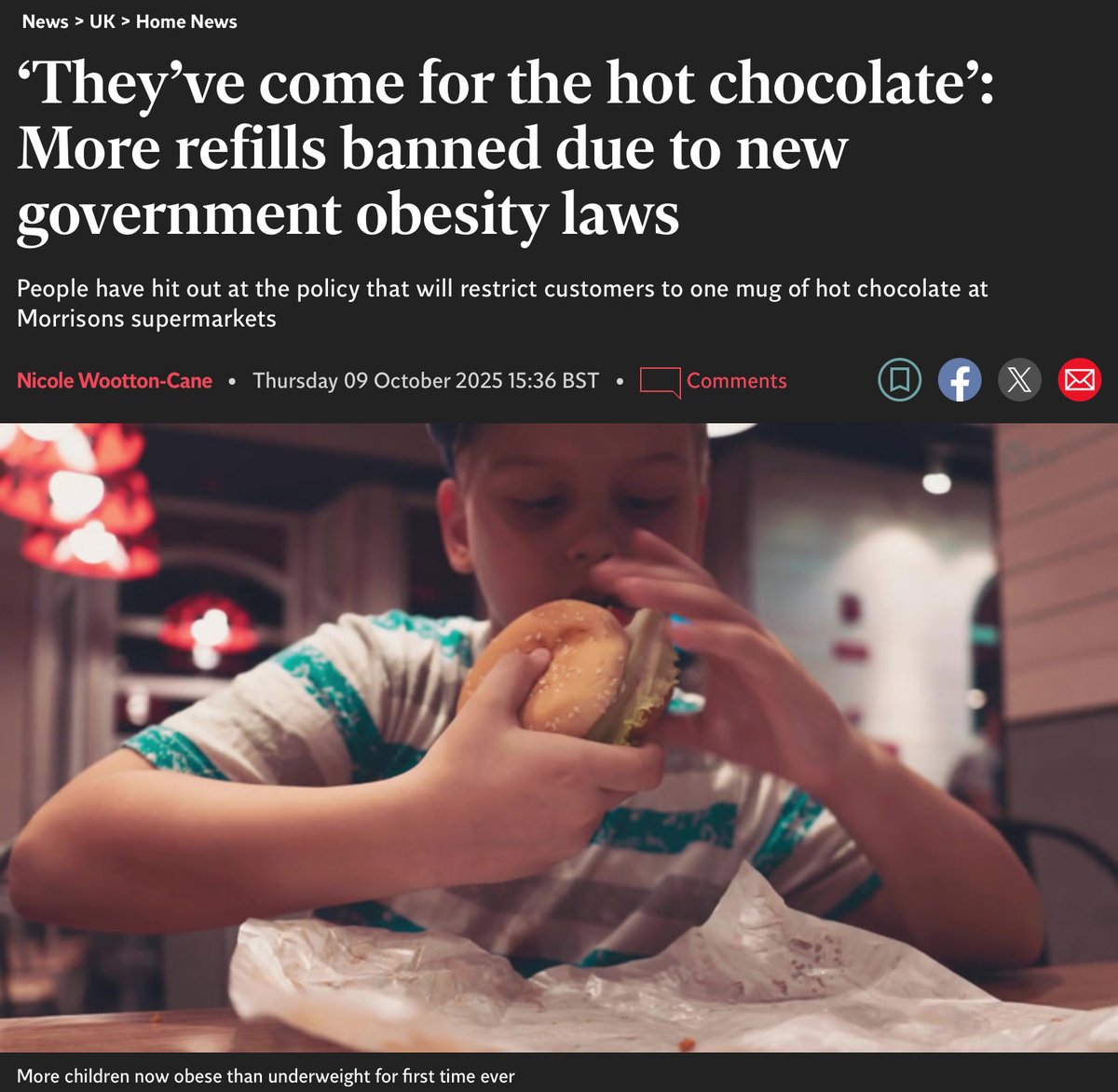 Headline out of Mexico: 
"We made chocolate but cheaper!"

Headline out of the UK:
 "We have outlawed chocolate."