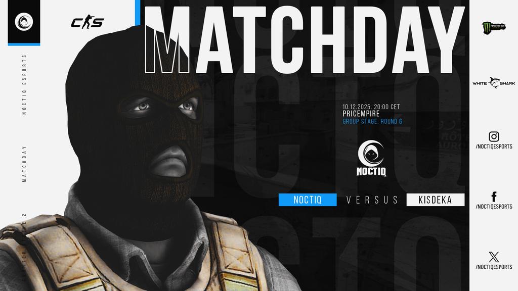 Let the show begin🫡

📆 20.00 CET
🆚️ kisdeka 
🔥 Pricempire league

#Nocturn