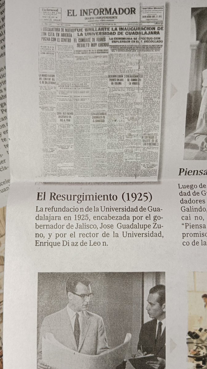Madadelms's tweet photo. Pésima la ortografía de la semblanza que hace el @informador por el centenario de la @udg_oficial, o confiaron mucho en la inteligencia artificial o la nueva prensa no reconoce los acentos y la letra ñ. Obligados a publicar Fe de erratas. https://t.co/2yzdtV21f2