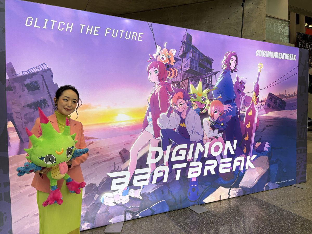 ToeiAnimation's tweet image. Megumi Han (Voice of Gekkomon from DIGIMON BEATBREAK) is here at #NYCC2025! 🗣️🎙️🦎👾

#Digimon #BEATBREAK #NYCC
