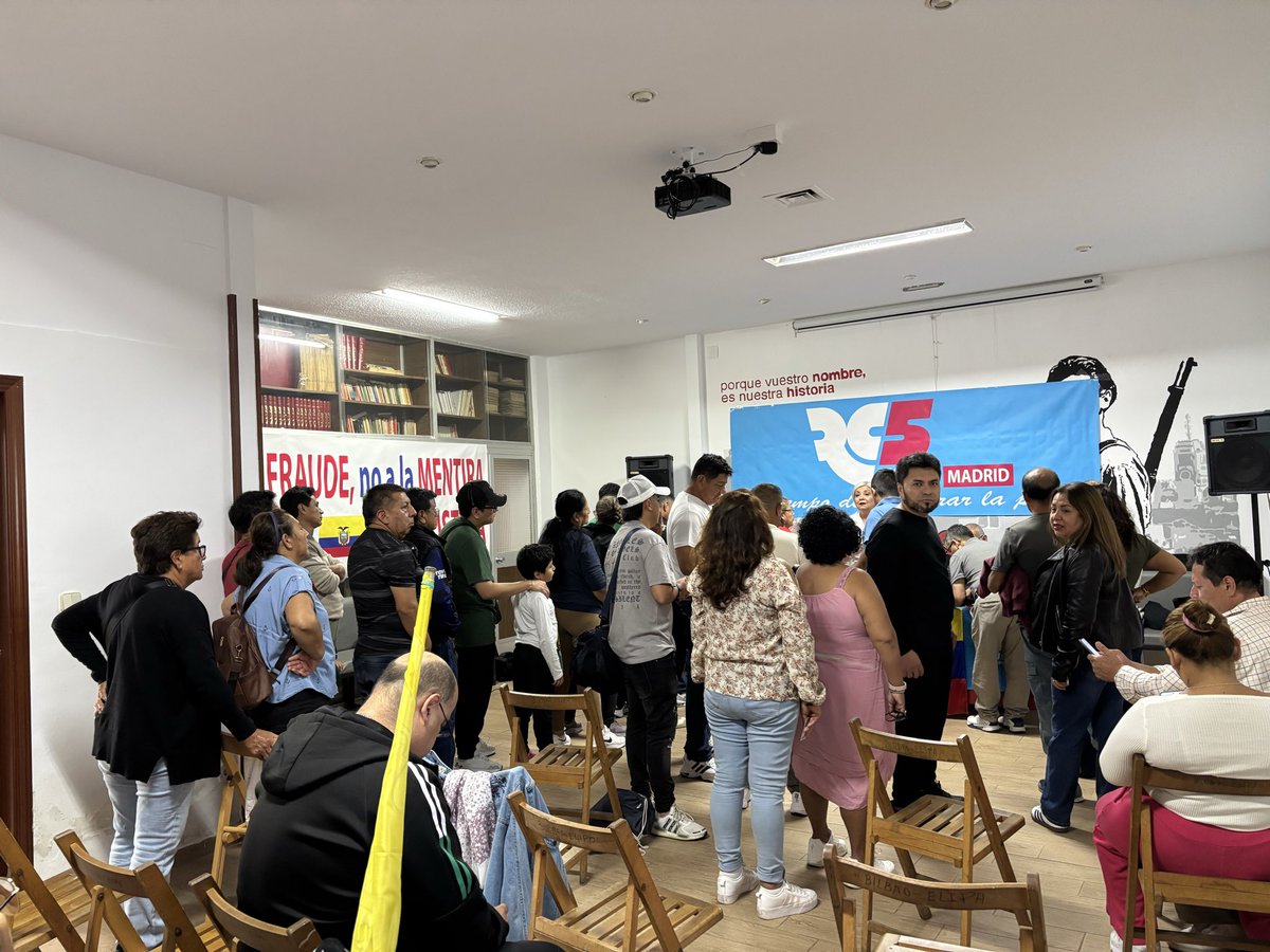 IUCiudadlineal's tweet photo. Orgullosos de haber dado hoy espacio en nuestra sede a los compañeros/as de @RC5Madrid para su encuentro. 

Éxito en vuestra tarea. #Ecuador @MashiRafael @RC5Oficial https://t.co/Jrs0FF8OE4