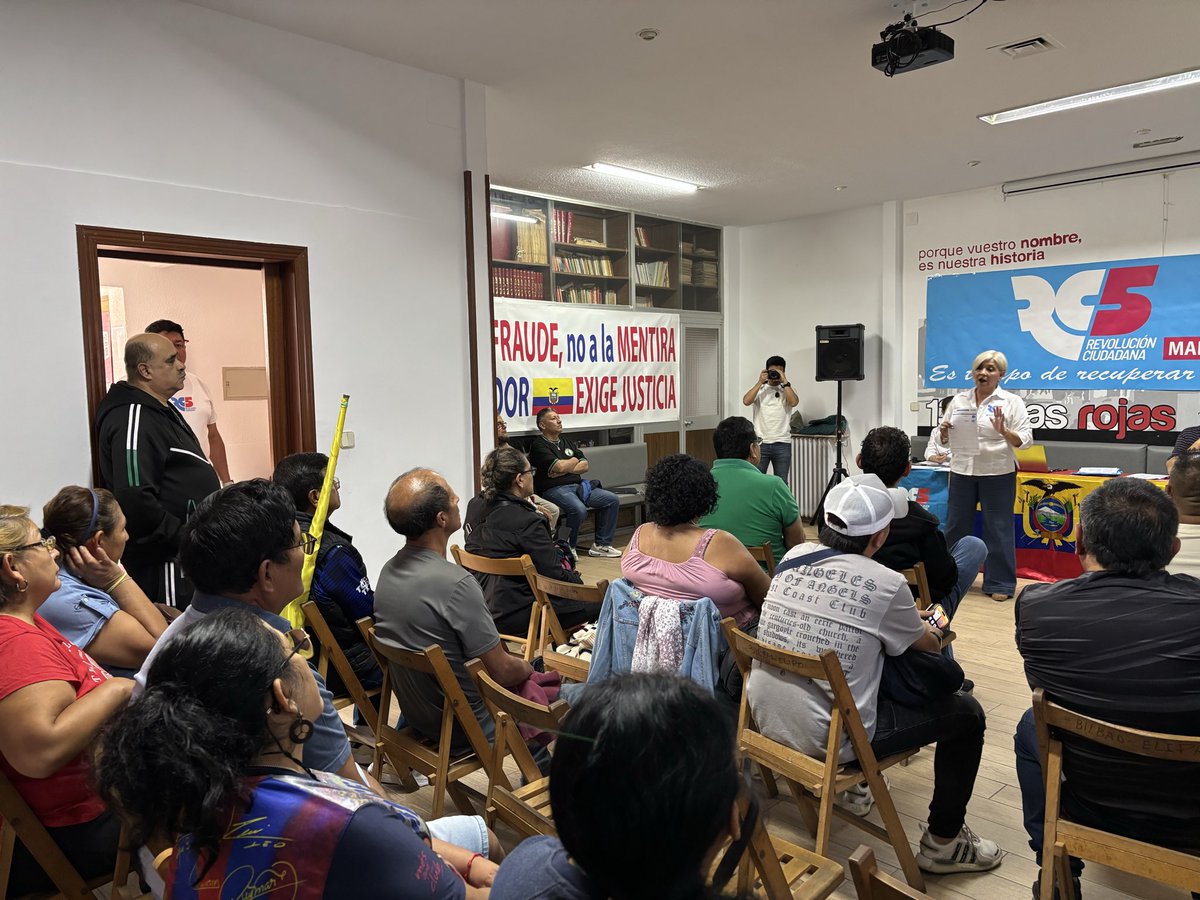IUCiudadlineal's tweet photo. Orgullosos de haber dado hoy espacio en nuestra sede a los compañeros/as de @RC5Madrid para su encuentro. 

Éxito en vuestra tarea. #Ecuador @MashiRafael @RC5Oficial https://t.co/Jrs0FF8OE4