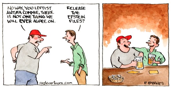 progsec's tweet image. .
📌 Pat Byrnes, Cagle Cartoons #EpsteinTrumpFiles