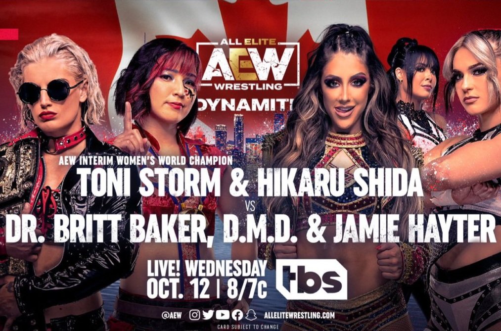 istomatoafruit's tweet image. On this day 3 years ago, @shidahikaru &amp;amp; Toni Storm defeated @RealBrittBaker &amp;amp; @jmehytr. #AEWDynamite