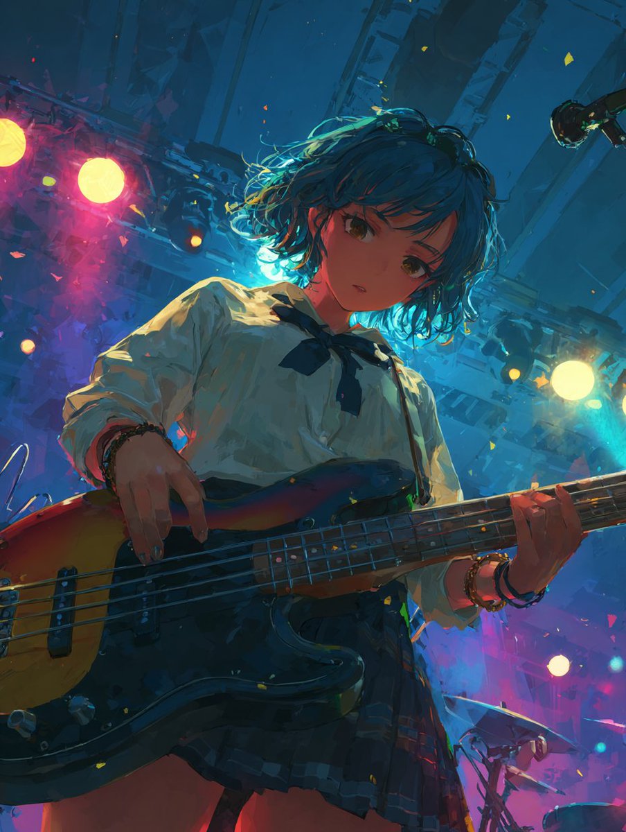 すのんさん。
連投失礼します。
#AI秋の音楽祭2025
続いてベース静止画で🎶