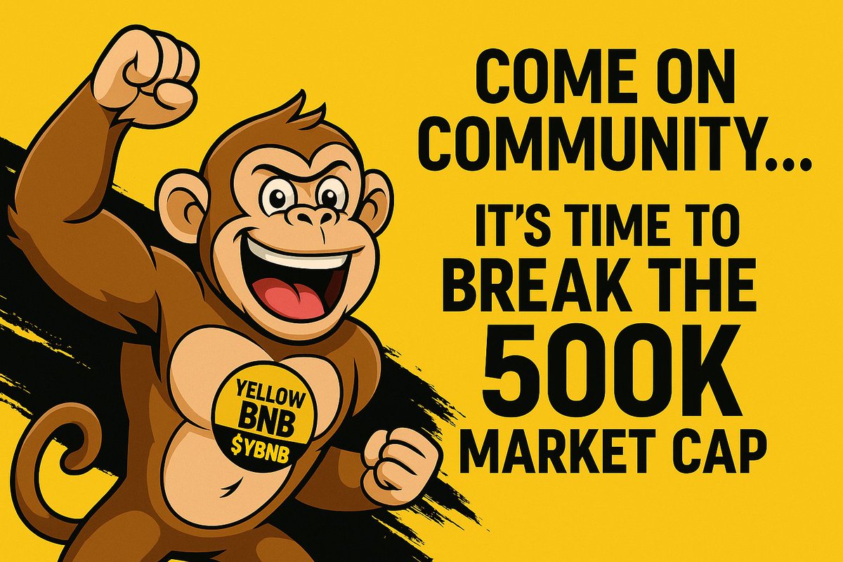 yellowbnb_4's tweet image. $500k Marketcap - Let&apos;s Break it guys 👦 💪 🙌