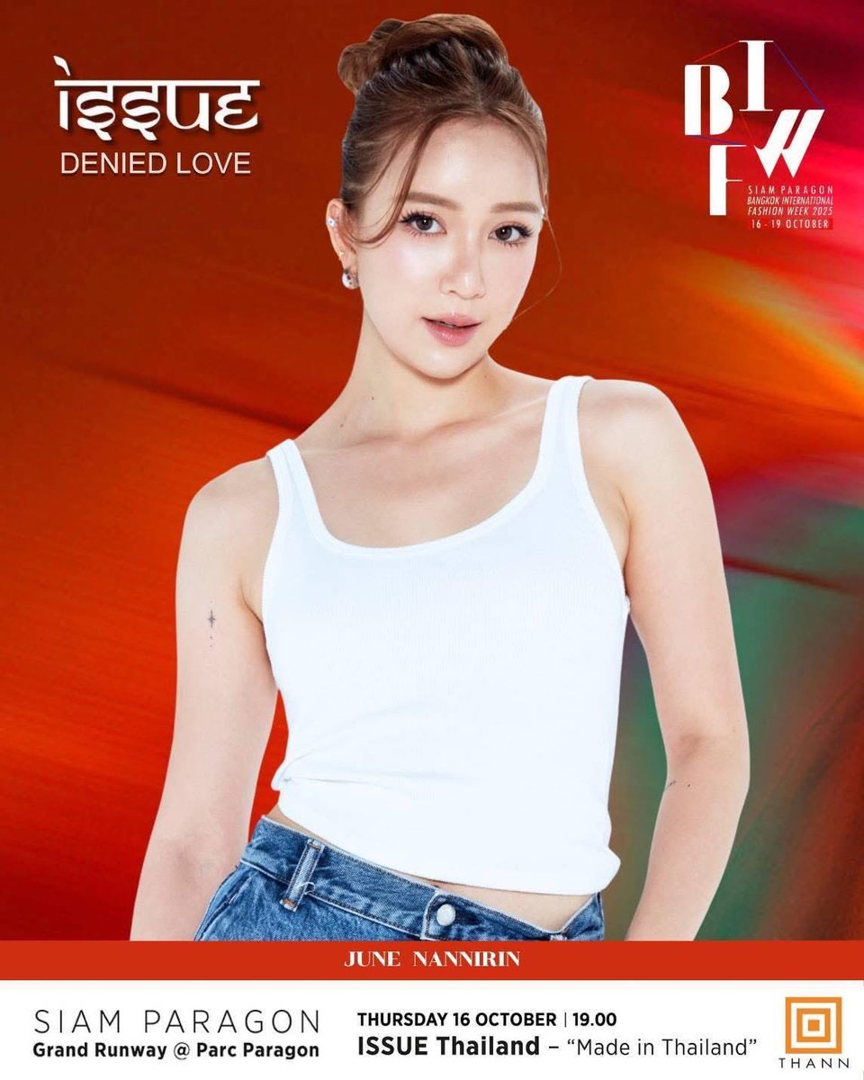 งานแฟนชั่นของเอนจอยจูน : Siam Paragon Bangkok International Fashion Week 2025
ISSUE “Made in Thailand”

📍 Grand Runway, Parc Paragon
🗓 16 ตุลาคม 2025 เวลา 19.00 น.

สามารถสั่งซื้อสินค้าทางออนไลน์ ได้ที่นั่งภายในงาน รายละเอียดทาง ISSUE Thailand Facebook

#EnjoyJune #เอนจอยจูน