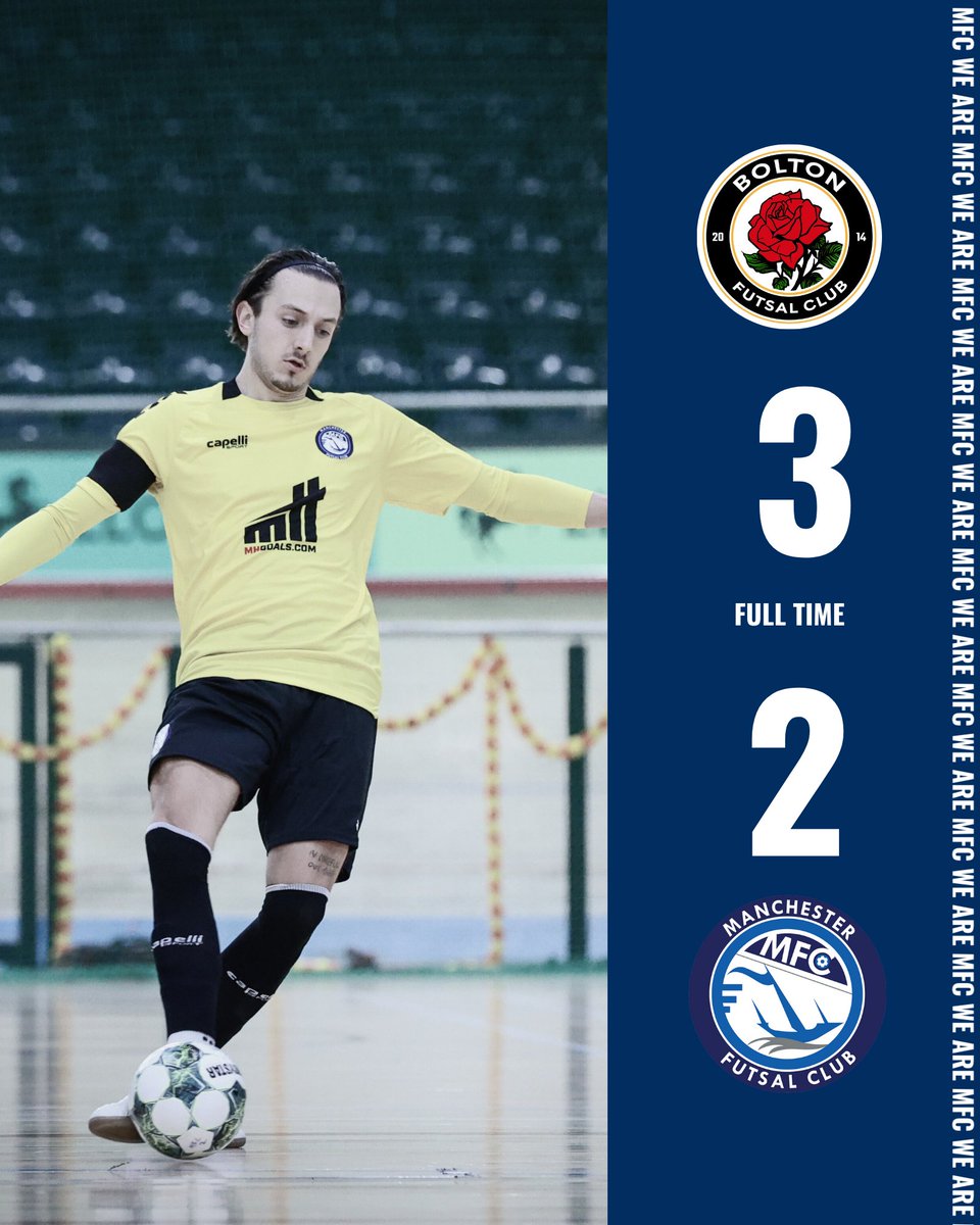 <a href="/BFC_futsalclub/">Bolton Futsal Club</a> edge the local derby and we fall to our second <a href="/FA_NFS/">FA National Futsal Series</a> defeat. The comeback didnt quite happen. Heads up lads. #WeAreMFC #Manchester