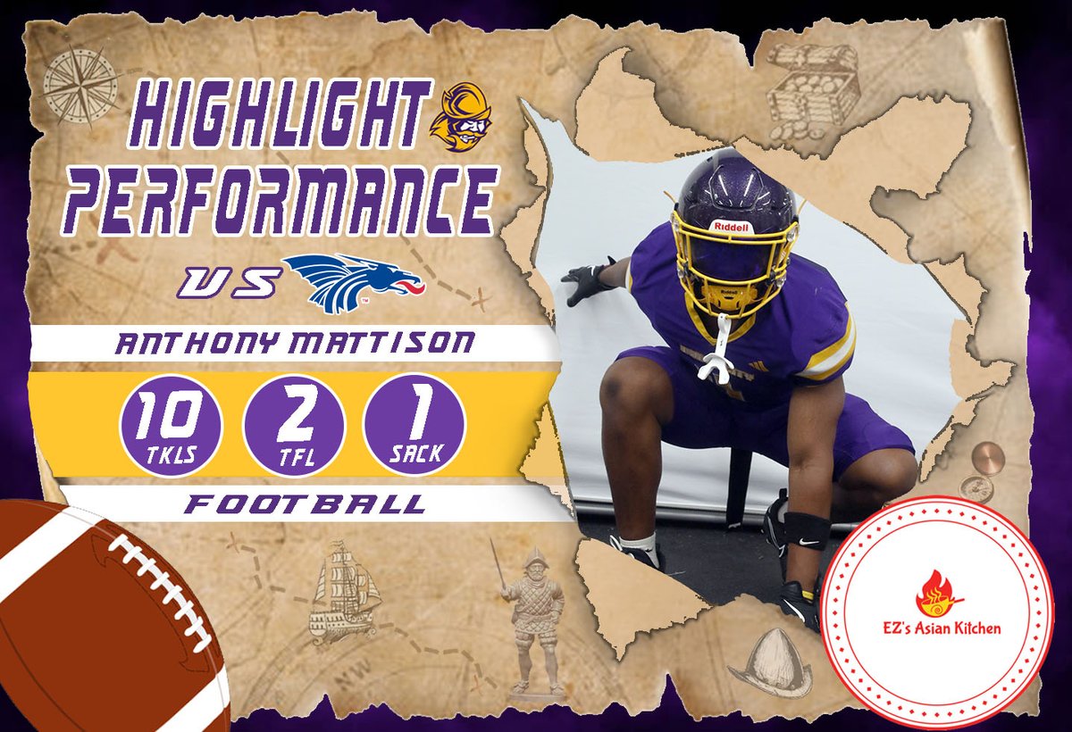 🏈Highlight Performance of the Day🏈 

EZ's Asian Kitchen Highlight Performance of the Day for Football - Anthony Mattison has he tallied 10 tackles with 2 TFL &amp; a sack against #1 Hutchinson #GoConqs #BurnTheBoats   

EZ's Asian Kitchen - Located at 2409 Central Ave in Dodge