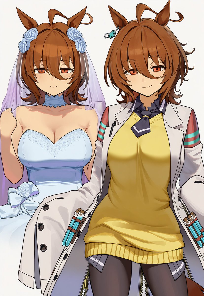 circle_ueponzu's tweet image. Tachyon in a wedding costume🐎👰‍♀️✨