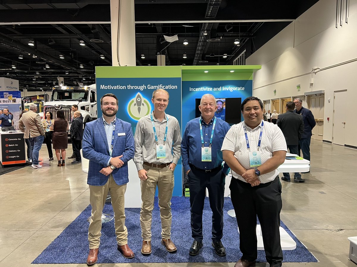 GoRocketStart's tweet photo. Drop by Booth #201 and see us at @nrmca ConcreteWorks! We would love to meet you, share what’s new &amp; show how Rocket Start helps teams stay motivated, safe, and performing at their best. Learn more about Concrete Quest from Alan &amp; Joseph with the Tennessee Concrete Association! https://t.co/lVBLw4hXfT
