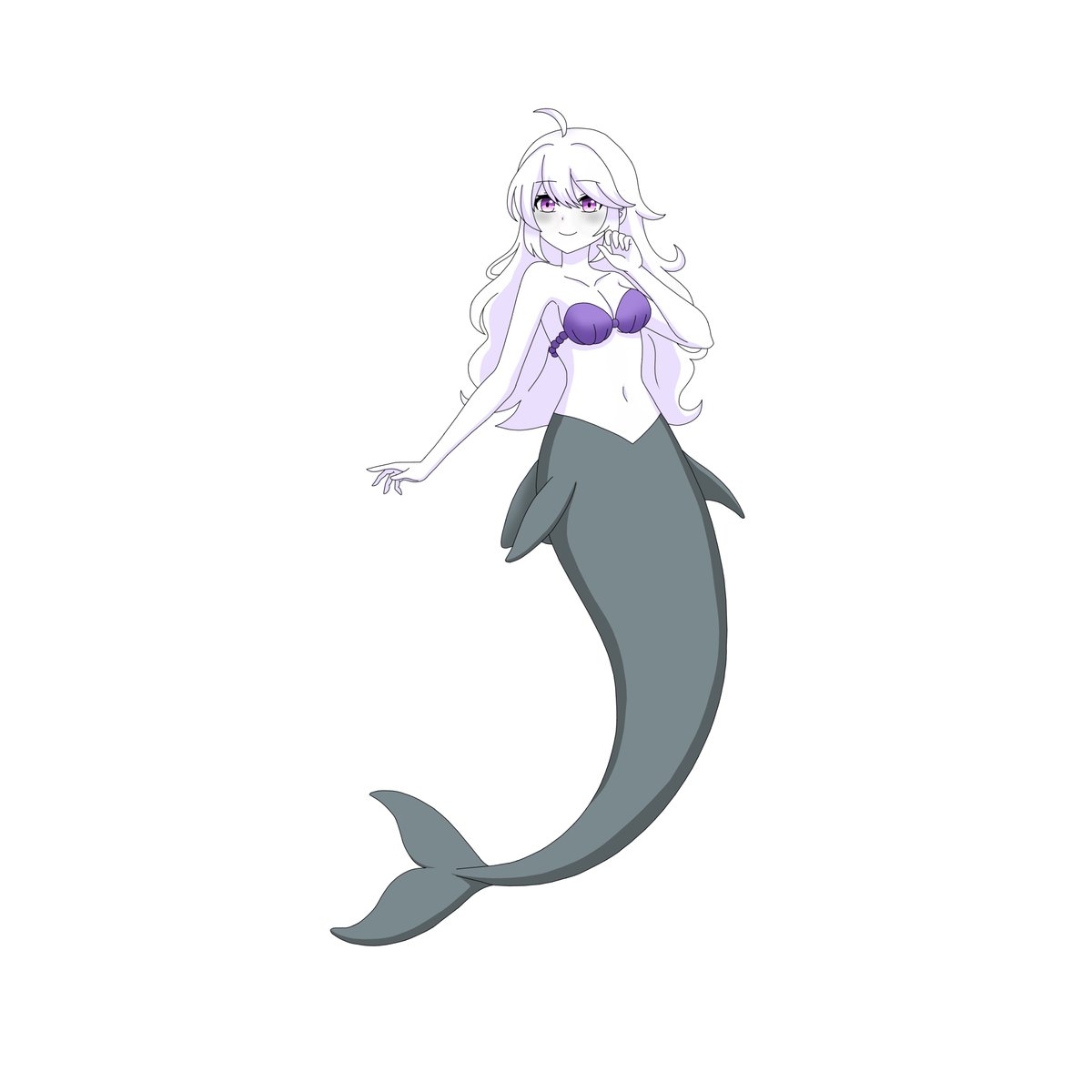 Follower I drew @MinoSillyGoober's OC Lina as a Dolphin Mermaid