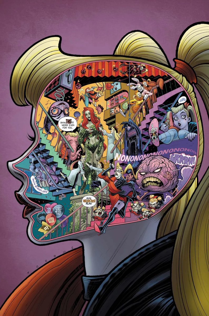 muito significativo ter uma hera venenosa gigante vivendo na cabeça da harley