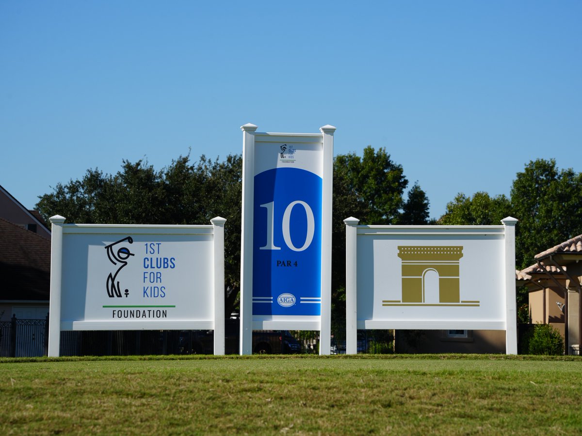 AJGAGolf's tweet photo. Thank you, @1stclubs4kids!
Your support of the #JASInv continues to make a lasting impact on junior golfers and their families. https://t.co/qnZTPDtxYg