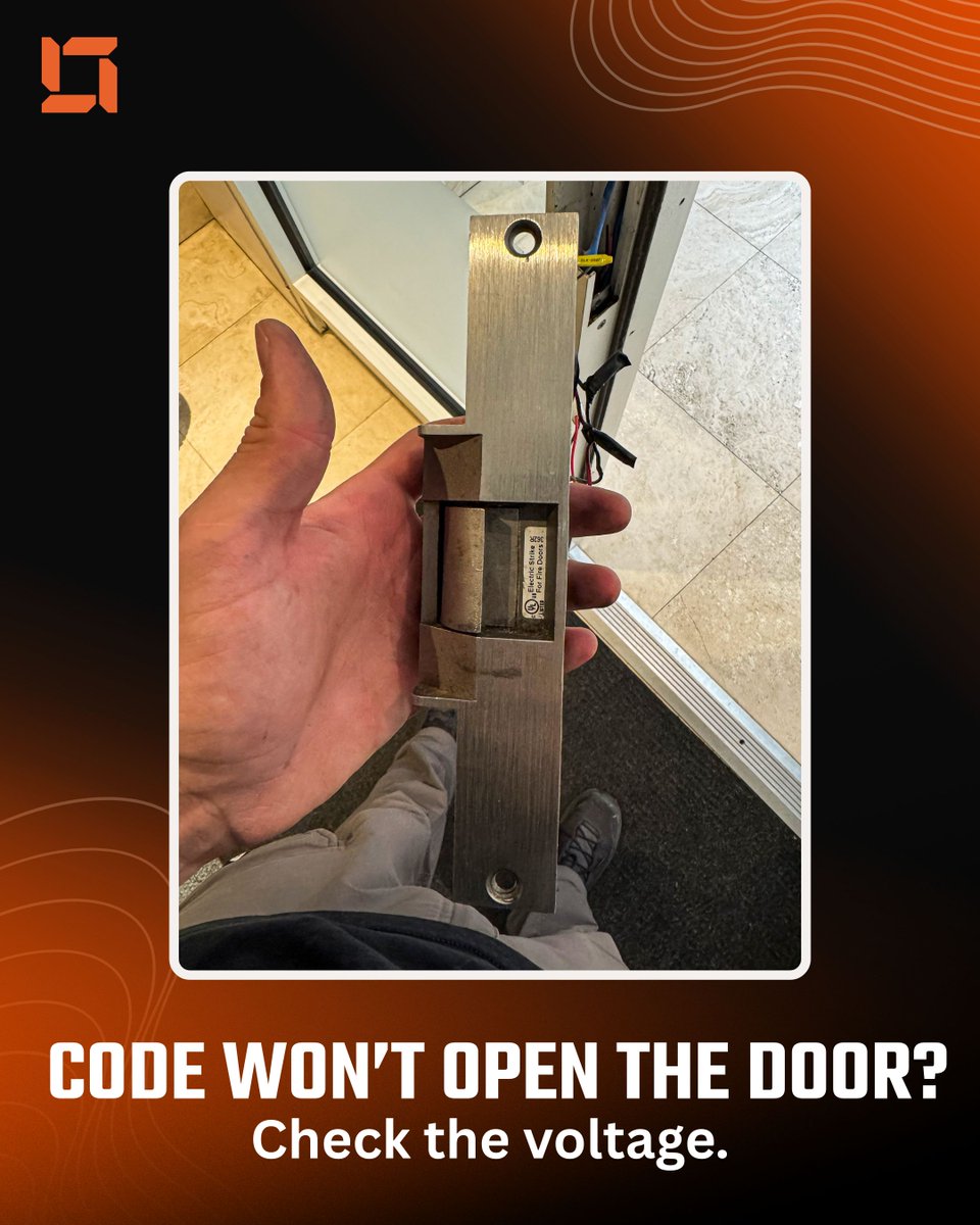Vertex_Security's tweet image. A lock not responding to codes? It could be a voltage issue! ⚡️🔒 We switched the power supply from 24V AC to 12V DC for Folgers Adam locks, ensuring reliable access to both doors. #VertexSecurity #AccessControl #BuildingSecurity #NYC #ElectricLockFix