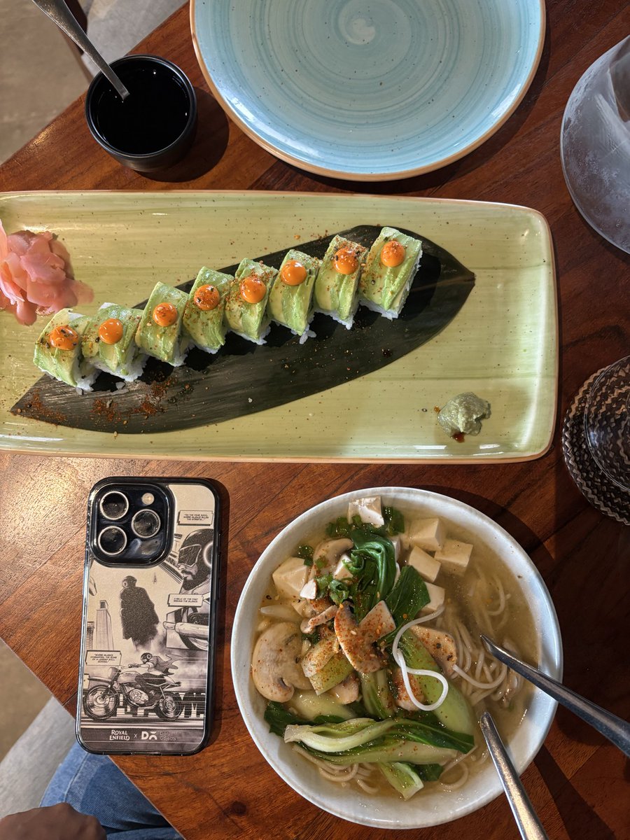 whyrohitwhy's tweet image. Tried Ramen and Sushi for the very first time 😉😋