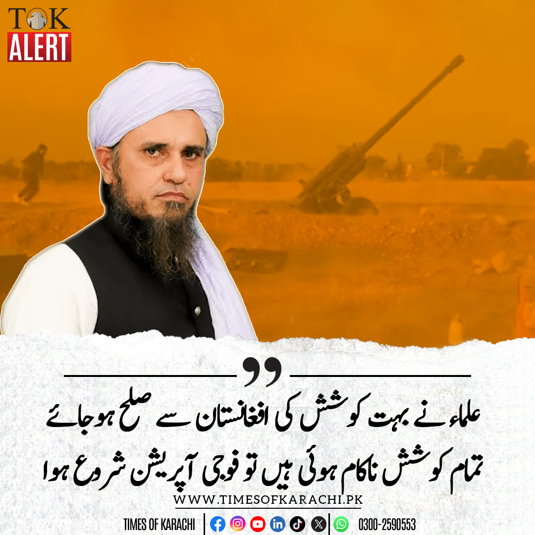 مفتی طارق مسعود نے کہا ہے کہ ہم نے کبھی بھی افغانیوں کو غلط نہیں کہا، بلکہ ان کے ساتھ بیس سال تک تعاون رہا ہے۔ ان کا کہنا تھا کہ افغانستان میں اسلامی حکومت قائم ہوئی اور پاکستان کے لوگوں نے بھی ان کے ساتھ تعاون کیا،مفتی طارق مسعود کے مطابق ملا عمر پاکستان آرمی اور پاکستانی عوام