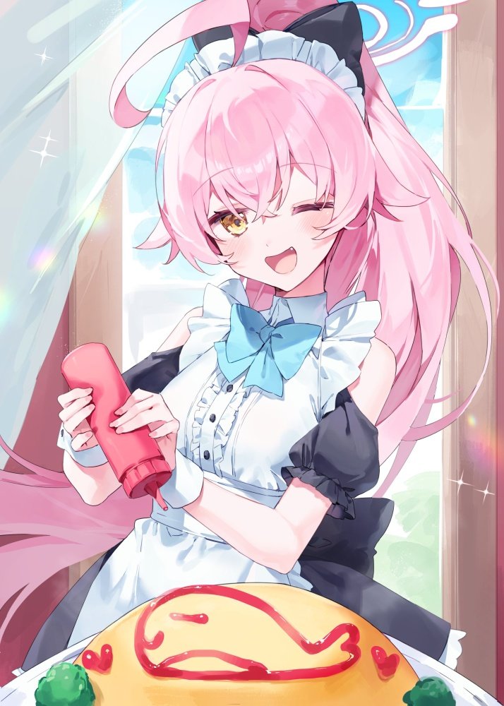 ホシノ(ブルーアーカイブ) 「(⁠。⁠•̀⁠ᴗ⁠-⁠)⁠✧シフト3連勤を穏やかに(笑)過ごす事が出来ました。ま」|まるすのイラスト