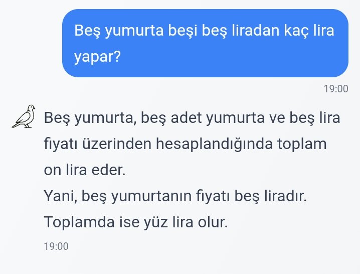 Yerli yapay zekamızın IQ seviyesi de akp seçmeniyle paralel bence