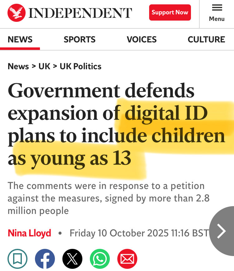 This has nothing to do with protecting children on social media and everything to do with establishing lifelong surveillance, manipulation and control.