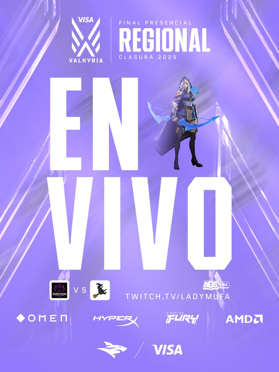 ES HOY, ES AHORA O NUNCA! ⚔️

GRAN FINAL REGIONAL CLAUSURA 2025 EN VIVO DESDE <a href="/ArGameShow/">AGS Visa 🎮🕹️</a>!

<a href="/ShadowBEsports/">ShadowBloom</a> vs Witch

🎙️ <a href="/xbrunatw/">ISG Bruna</a> - <a href="/LadyMufaTV/">ISG LadyMufa.ron | $CAG ⚡</a> - <a href="/micarovein/">ISG morocha atrevida.✨</a> - <a href="/DanaPark_exe/">ISG Dana Park</a>

👉Twitch.tv/ladymufa

<a href="/teamisurus/">Isurus</a> <a href="/VisaArgentina/">Visa Argentina</a> #AGSVisa #VisaGaming