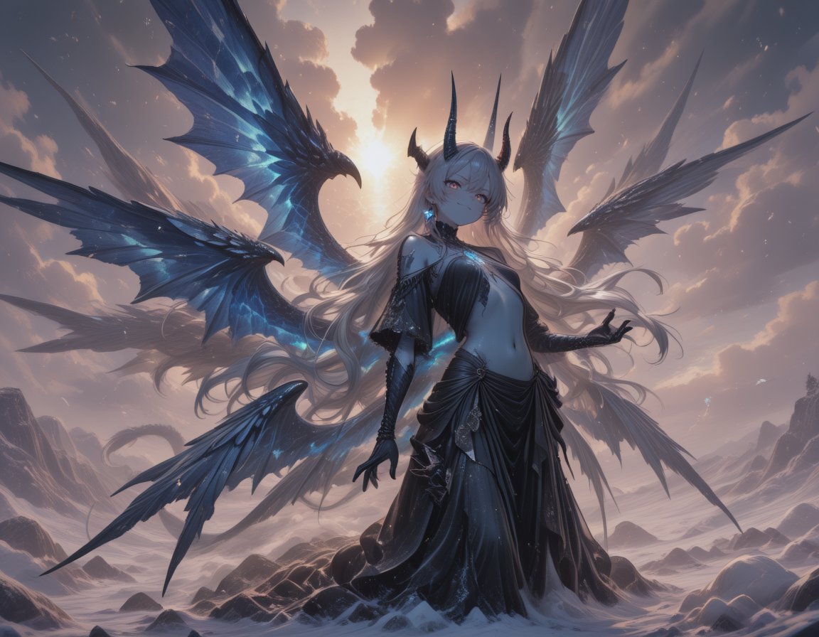 #クリスタルドラゴン娘 #CrystalDragonGirlAI #AIart