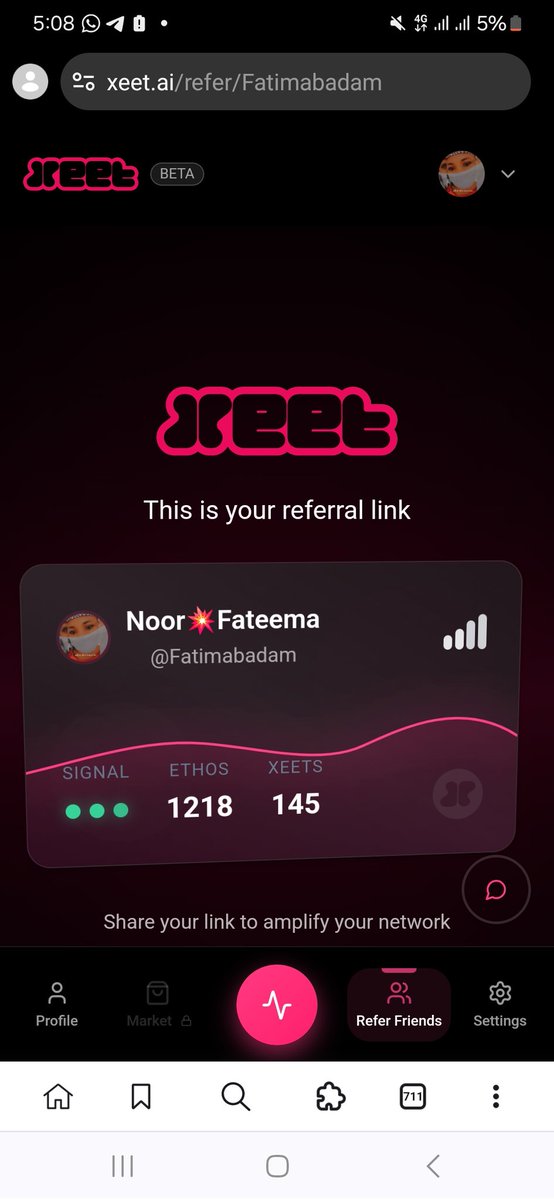 Fatimabadam's tweet image. XEET Turning Your Influence into Rewards
XEET is redefining social media in the Web3 era. By connecting your Twitter account, you can earn XEET tokens simply by engaging, sharing content, and building your reputation.
Backed by the Ethos Network, XEET ensures that rewards go…