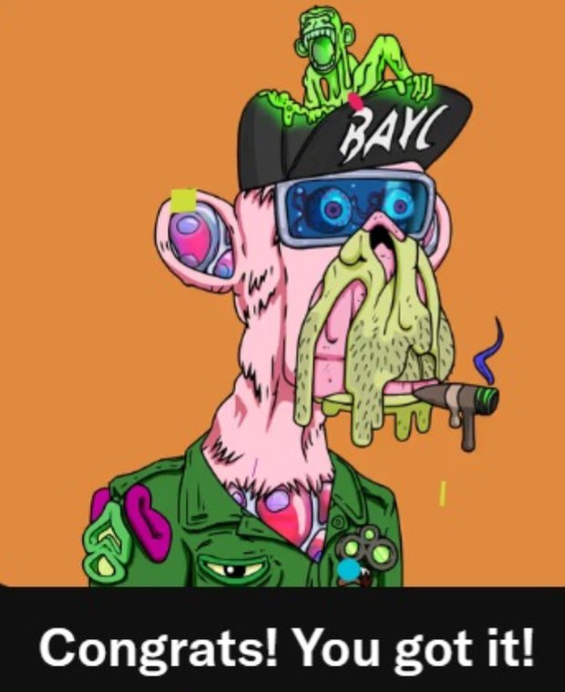 Let's gooo! Today is the day! After a crazy year starting with almost nothing and thanks to an amazing group of friends and <a href="/ApeChainHUB/">ApeChainHUB</a> I finally joined the <a href="/BoredApeYC/">Bored Ape Yacht Club 🍌</a> the best club in the world, with this fantastic MAYC!