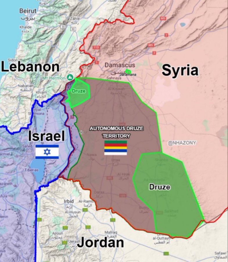 Actualmente Israel está repeliendo a los yihadistas que masacran a las minorías drusas y cristianas en Siria.

Si no fuera por Israel, decenas de miles de cristianos y drusos serían asesinados.

Ningún medio de comunicación informará sobre esto.