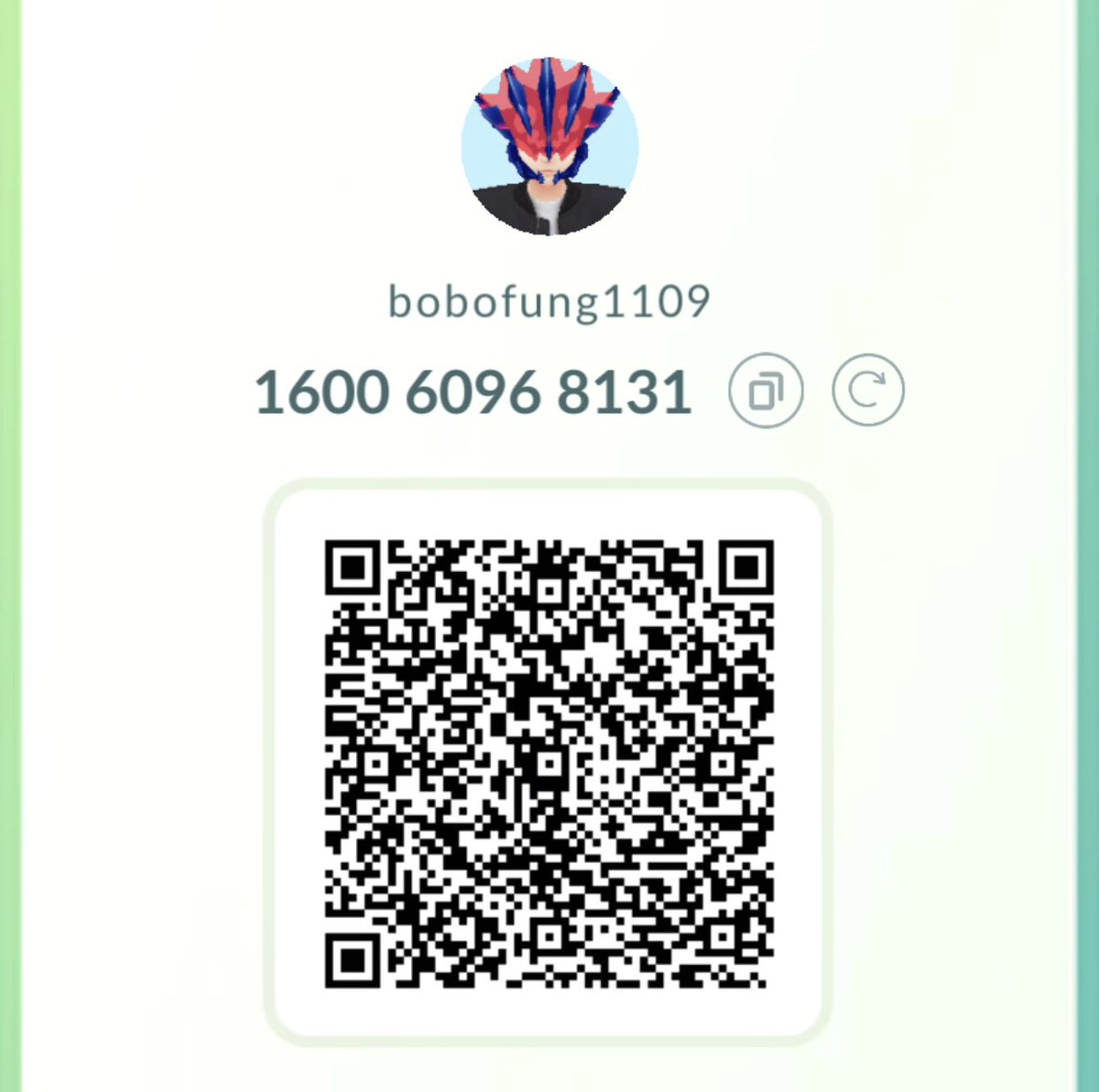 bobofung1109's tweet image. Looking for Pokémon Go friends!

ポケモンGOフレンド募集します。
よろしくお願いします。

160060968131

#ポケモンGOフレンド 
#PokemonGOfriend 
#PokemonGOfriendscode