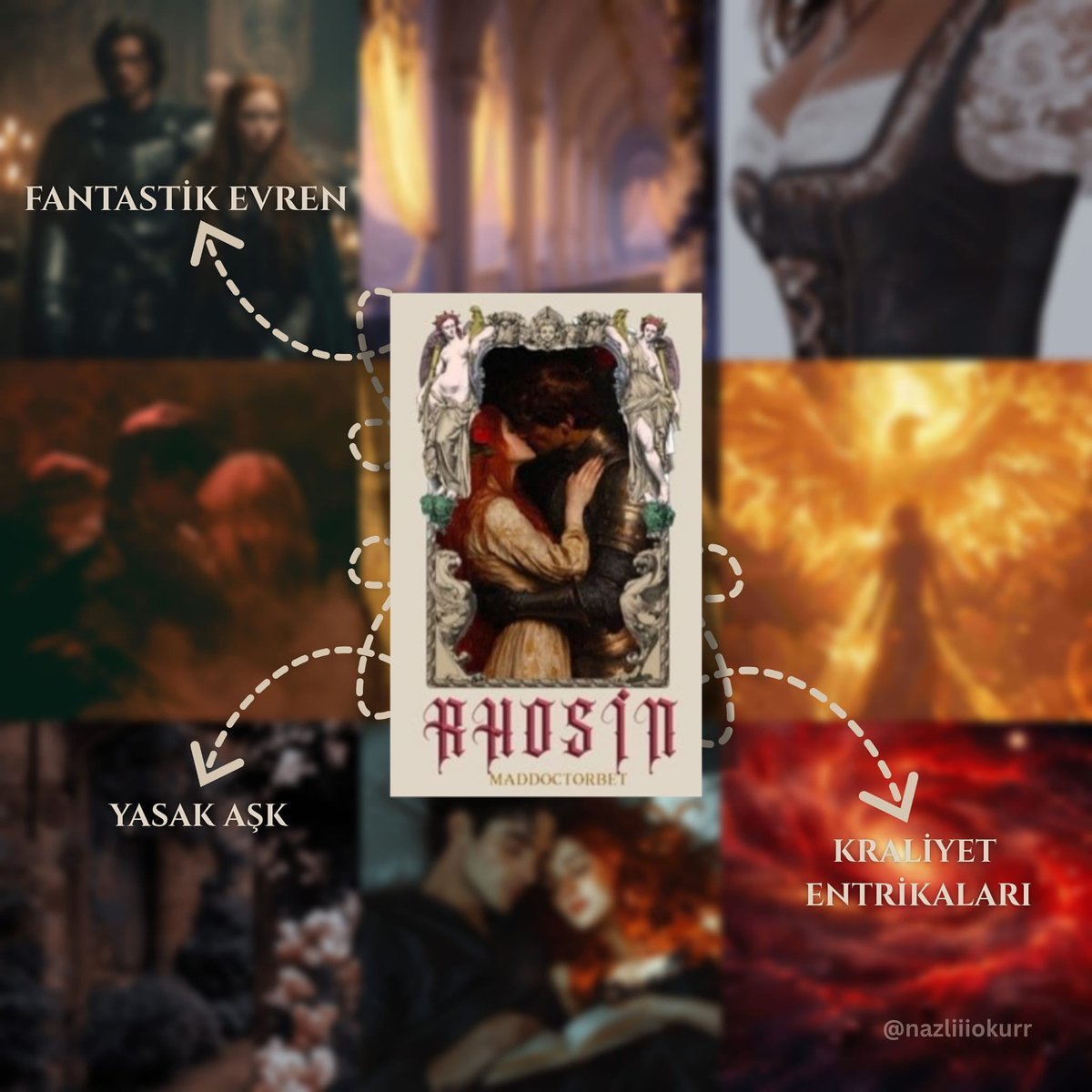 Sonunda… Entrikalar, şeytanlar, büyüler… Romantik&amp;Fantastik diyince de onu bilir onu söylerim bundan sonra. Buyursunlar yeni Wattpad kurgusu alarmı!!!! ❤️‍🔥

#Rhosin | #Kitapyorumu 🧚🏻‍♀️