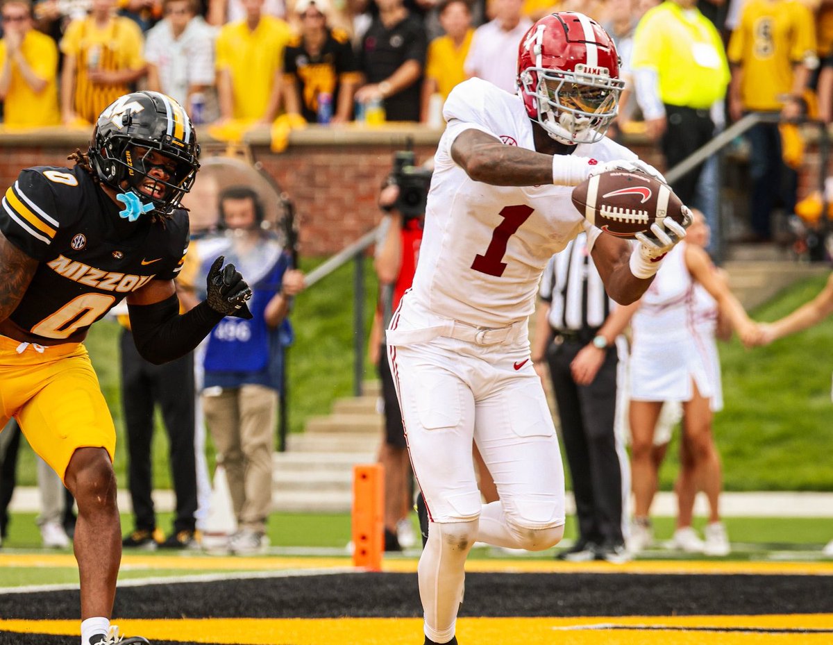 Sidelines - Bama (@ssn_alabama) on Twitter photo Alabama receiving leaders through Week 7:
1. Germie Bernard - 28 rec, 412 yds, 5 TDs
2. Ryan Williams - 21 rec, 336 yds, 3 TDs
3. Isaiah Horton - 21 rec, 270 yds, 4 TDs
4. Lotzeir Brooks - 13 rec, 216 yds
5. Josh Cuevas - 15 rec, 154 yds, 2 TDs
(pic via <a href="/AlabamaFTBL/">Alabama Football</a>) Alabama receiving leaders through Week 7:
1. Germie Bernard - 28 rec, 412 yds, 5 TDs
2. Ryan Williams - 21 rec, 336 yds, 3 TDs
3. Isaiah Horton - 21 rec, 270 yds, 4 TDs
4. Lotzeir Brooks - 13 rec, 216 yds
5. Josh Cuevas - 15 rec, 154 yds, 2 TDs
(pic via <a href="/AlabamaFTBL/">Alabama Football</a>)