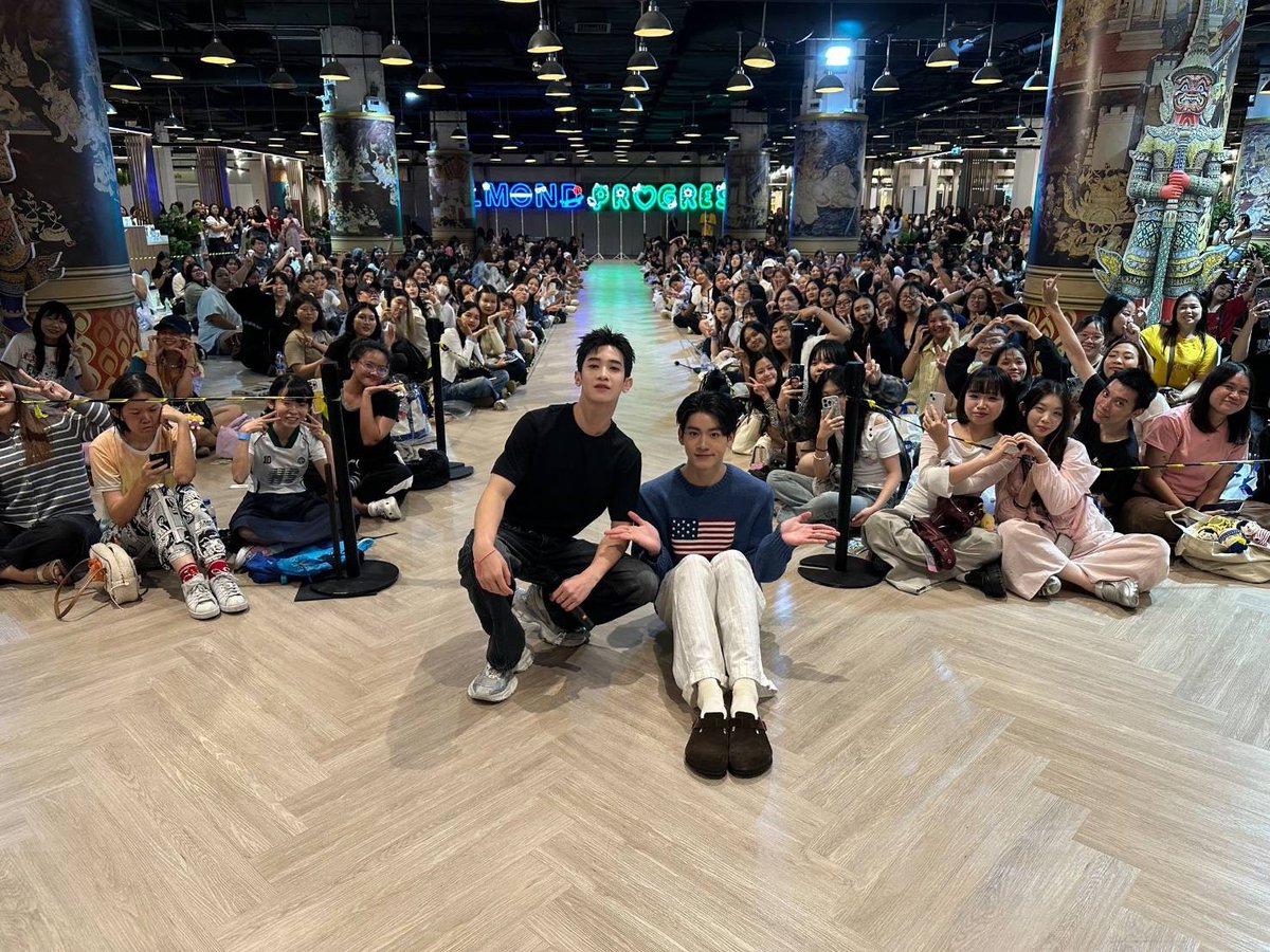 almondsleepp's tweet image. วันนี้ขอบคุณทุกคนนะค้าบที่มาเจอกันน สนุกมากกก คนเยอะสุดๆ แล้วเจอกันงานหน้านะค้าบบ
#GMMTVFANIVALxAlmondProgress 
#Almondbabybigboy
#AlmondProgress
#ด้อมภภ #PSPW