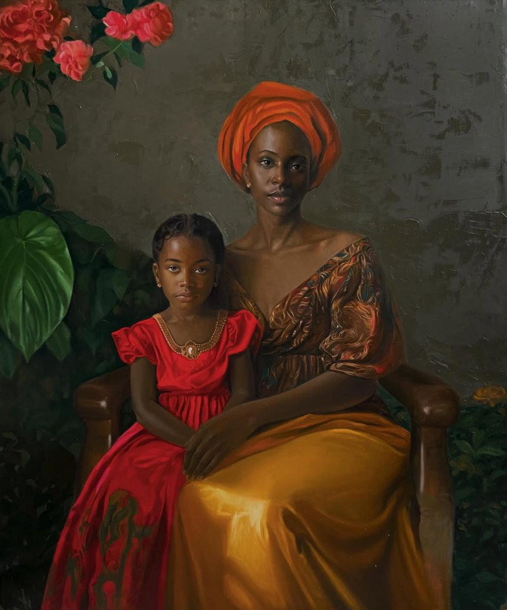 NnadiArts1's tweet image. If you’re seeing this it means the algorithm finally showed you my art. My name is Ik Nnadi, and I paint the bond, beauty, and quiet elegance between African mothers and daughters in ways words can’t capture. ❤️