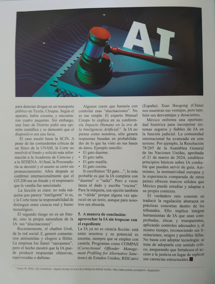 Buen domingo, comparto artículo publicado en Tiempo de Derechos del mes de octubre 2025.